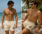 HOLANDLY Paradise Collection™ Matching Swim Set | Women's One-Piece Swimsuit & Men's Swim Shorts - Image 2